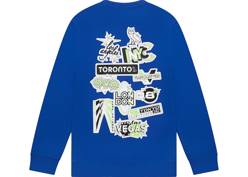 OVO Speedway Crewneck Royal Blue