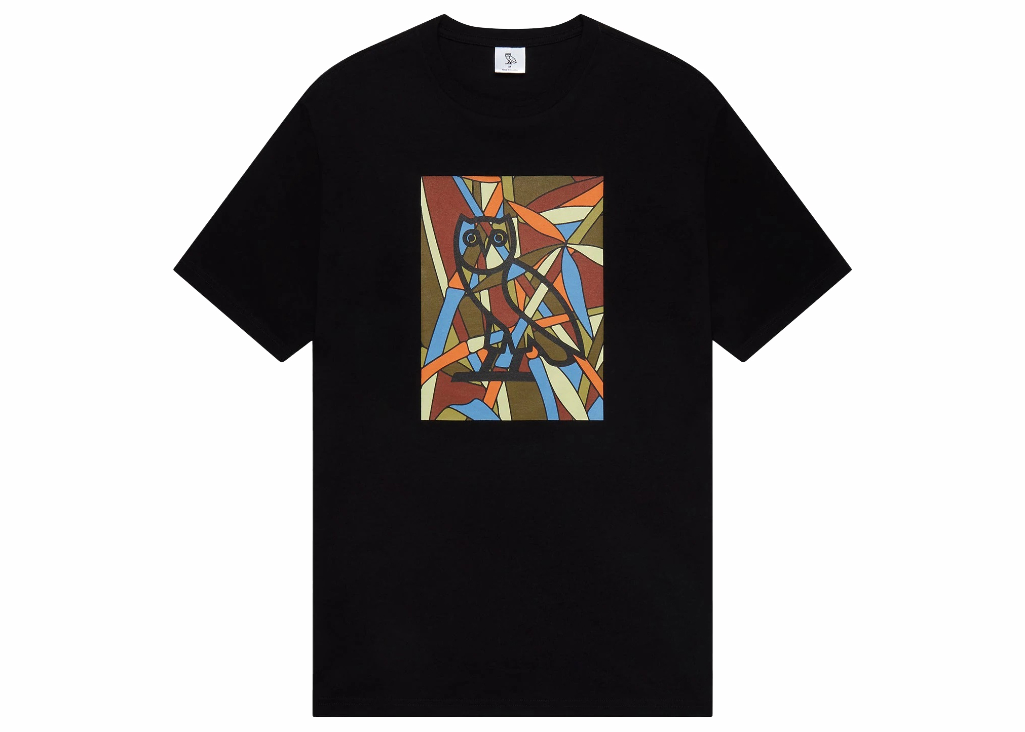 Superman Stained Glass Tee Shirt Black 