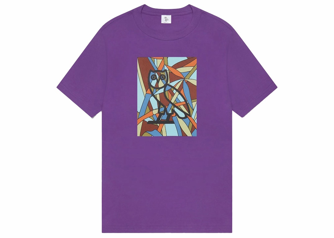 Pre-owned Ovo Stained Glass Owl T-shirt Purple