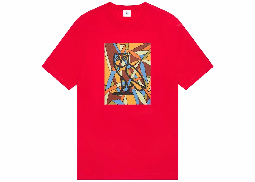 Pre-owned Ovo Stained Glass Owl T-shirt Red