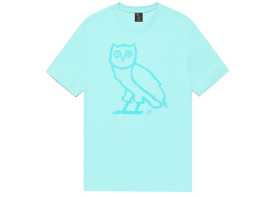 Pre-owned Ovo Static Owl T-shirt Turquoise