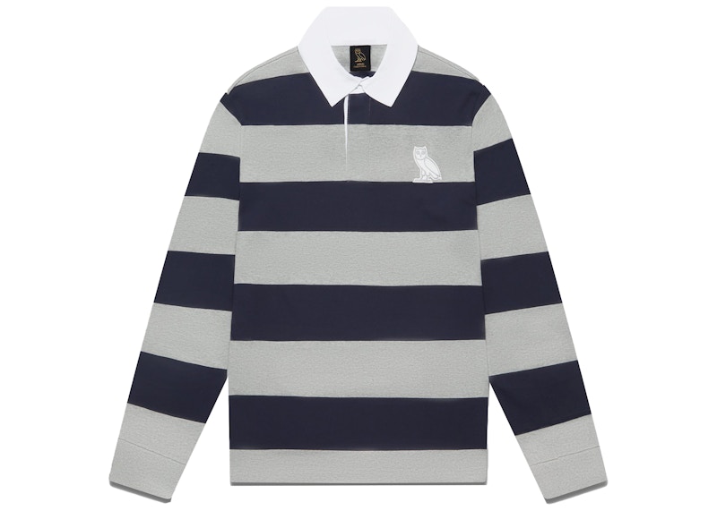 Palace Wide Rugby Polo Grey Marl/Navy メンズ - SS24 - JP