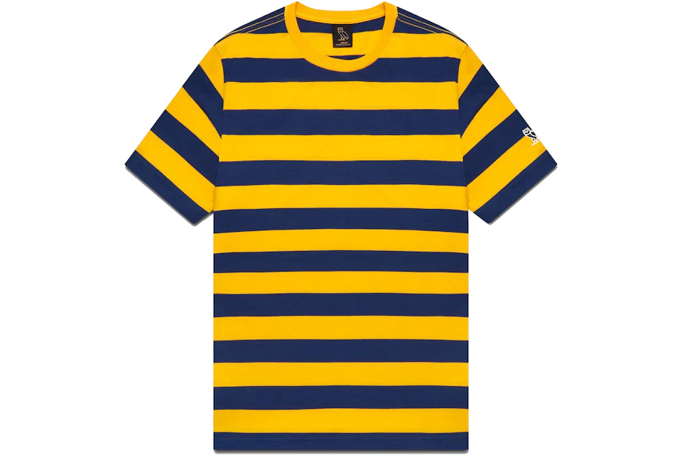 OVO Summer Stripe T-shirt Marine Blue/Sunrise