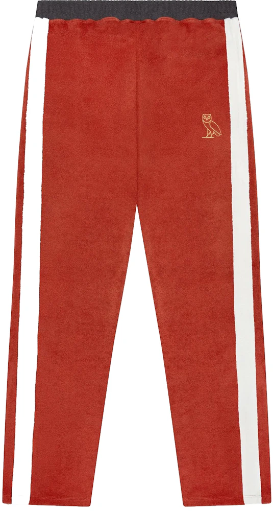 OVO Terry Cloth Track Pant Red Men's - SS22 - US