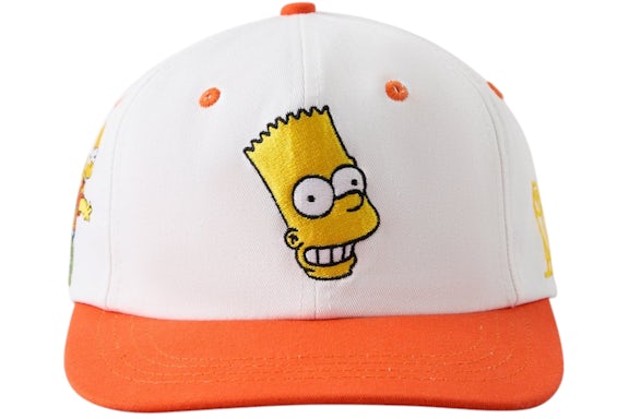 OVO The Simpsons Bart Snapback Cappellino Bianco/Arancione