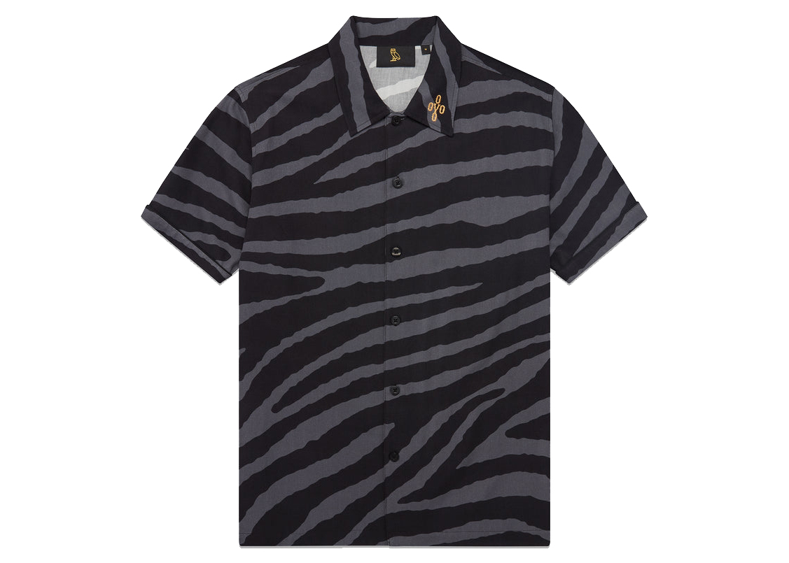 OVO Tiger Camp Shirt Black - FW22 - US
