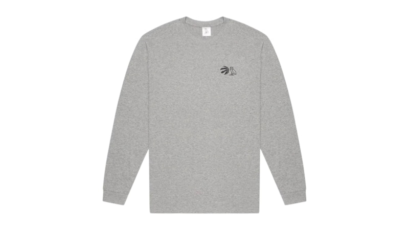 OVO Toronto Raptors Longsleeve T-Shirt Gray