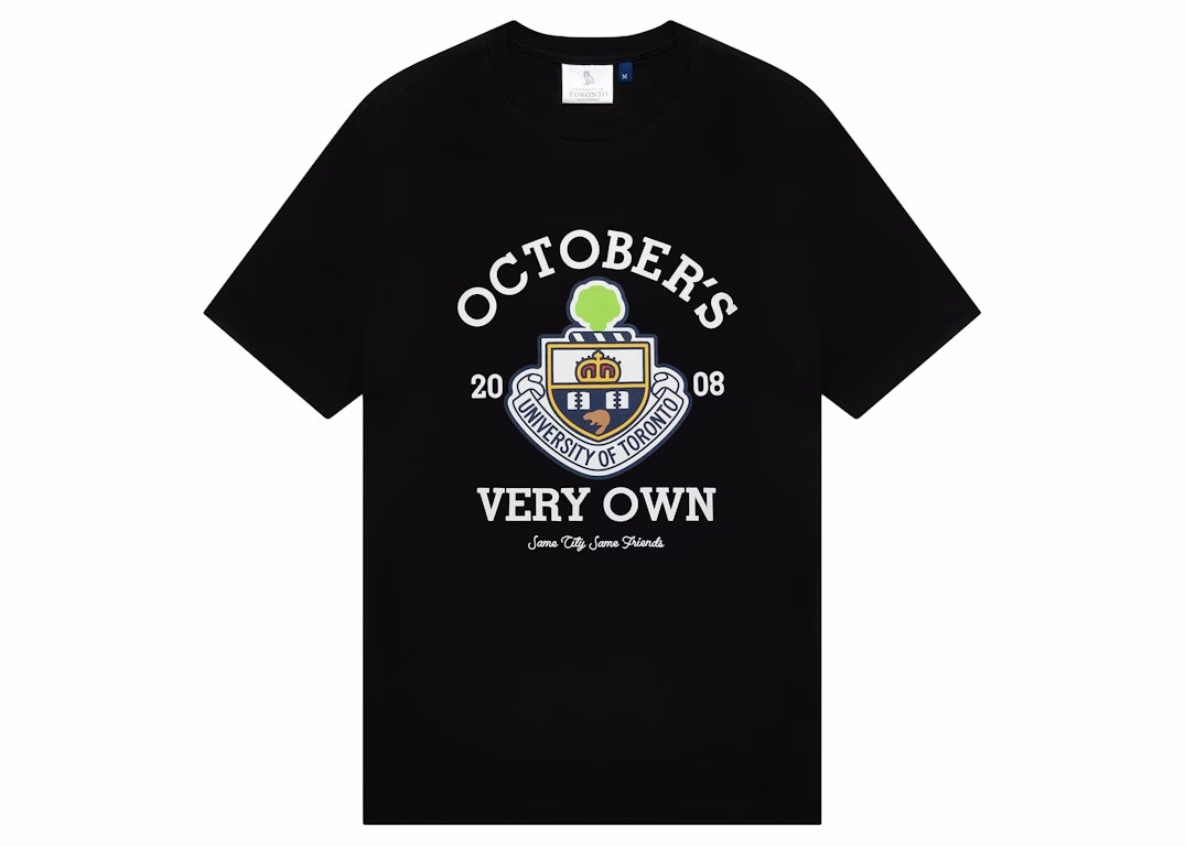 Pre-owned Ovo U Of T Crest T-shirt Black