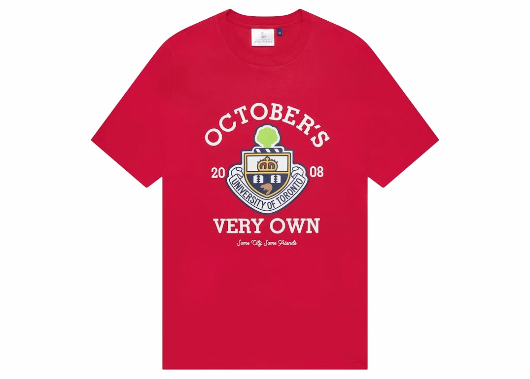 Pre-owned Ovo U Of T Crest T-shirt Red