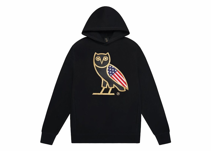 OVO USA OG Owl Hoodie Black Men's - SS23 - US