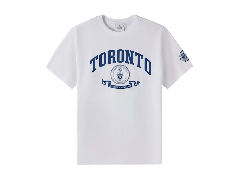 【OVO】大人気☆COLLEGIATE T-SHIRT☆ロゴプリント☆Tシャツ OVO University of Toronto Campus T-shirt White Men's - FW24 - US