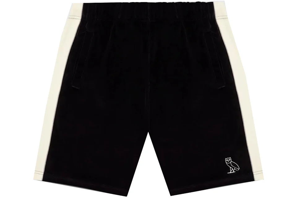 OVO Velour Shorts Black/Grey