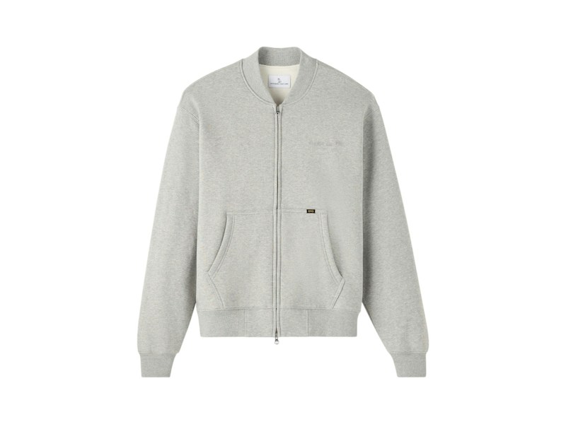 OVO Waffle-Lined Track Jacket Heather Grey