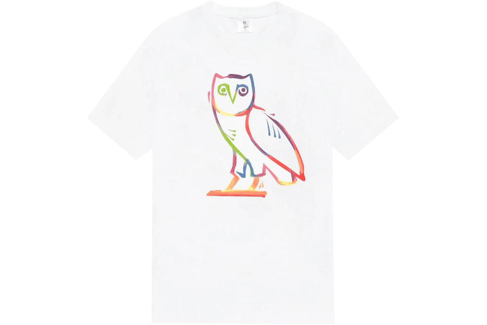 OVO Watercolour Owl T-shirt White