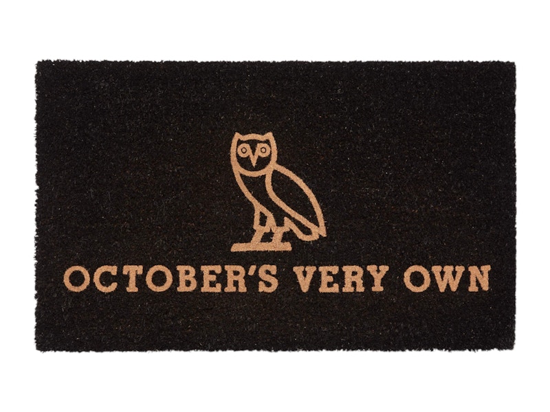 Pre-owned Ovo Welcome Mat In Black/gold In Multi