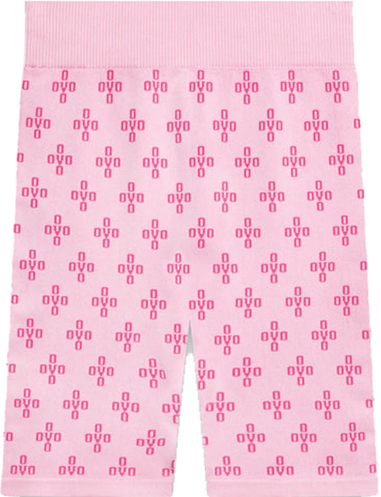 Vetements Monogram-trimmed Stretch Shorts In Pink