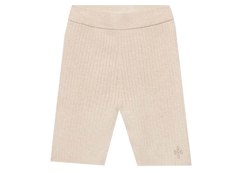 OVO Donna A Coste Knit Bike Corto Farina d'Avena
