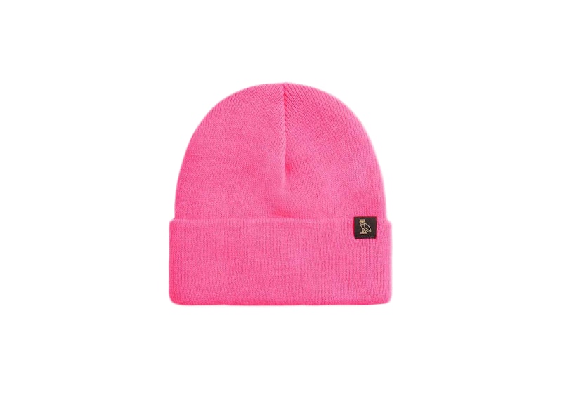 pink ovo beanie