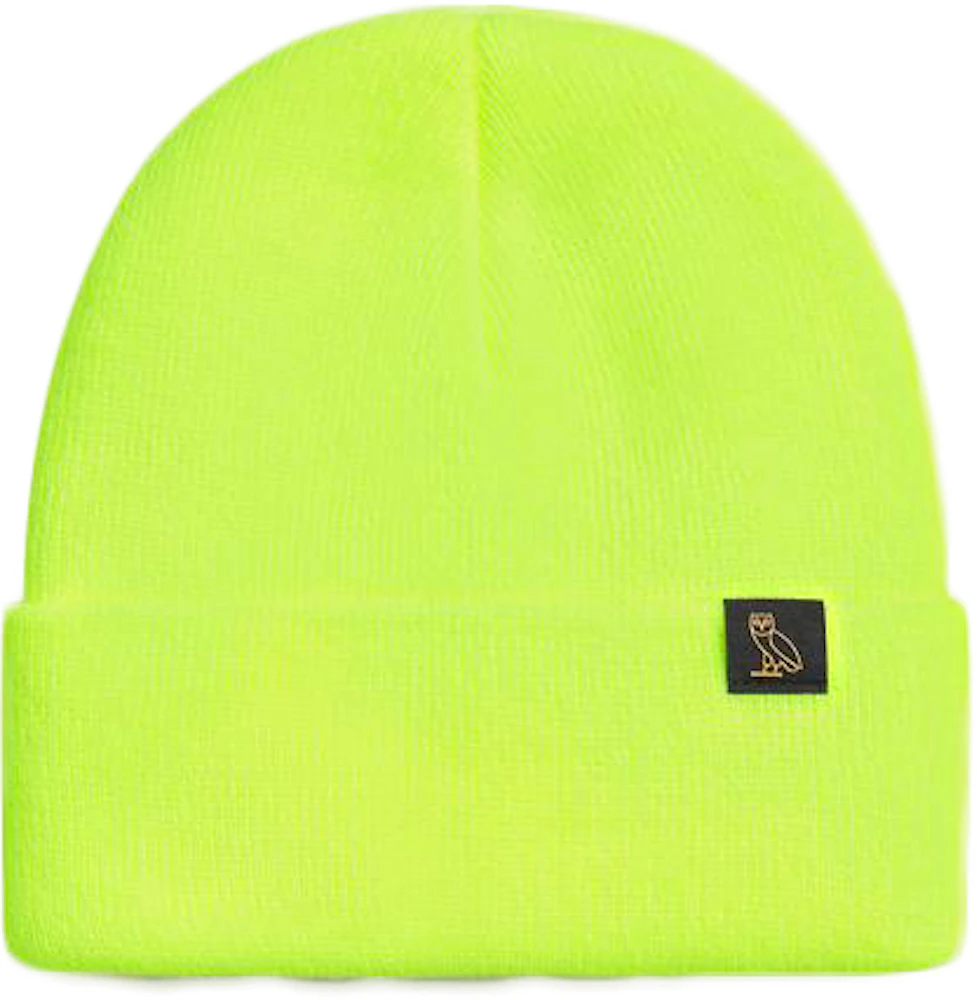 OVO Woven Label Beanie Lime - FW20 - GB