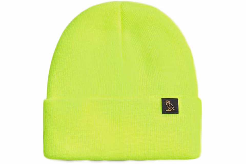 OVO Woven Label Beanie Lime