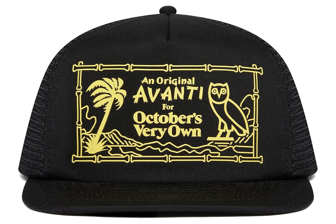 Pre-owned Ovo X Avanti Trucker Hat Black