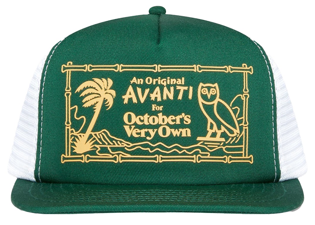 Pre-owned Ovo X Avanti Trucker Hat Green