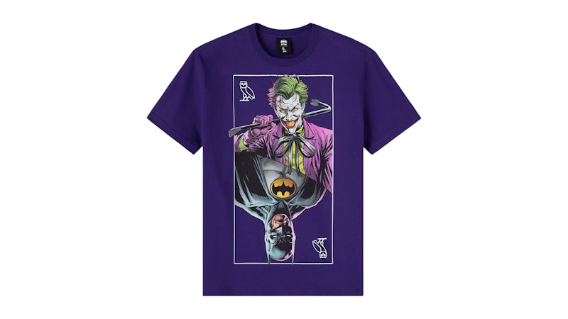 OVO x Batman The Joker Mirror Tee Purple Men's - SS26 - US