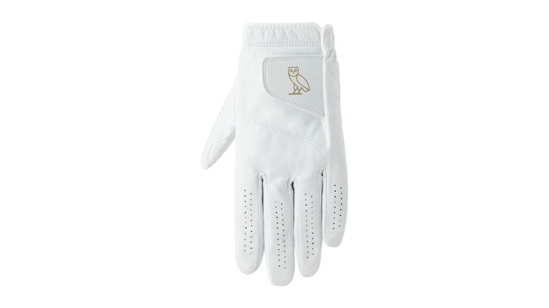 Pre-owned Ovo X Callaway Uv Logo Tour Authentic Left Hand Golf Glove In White