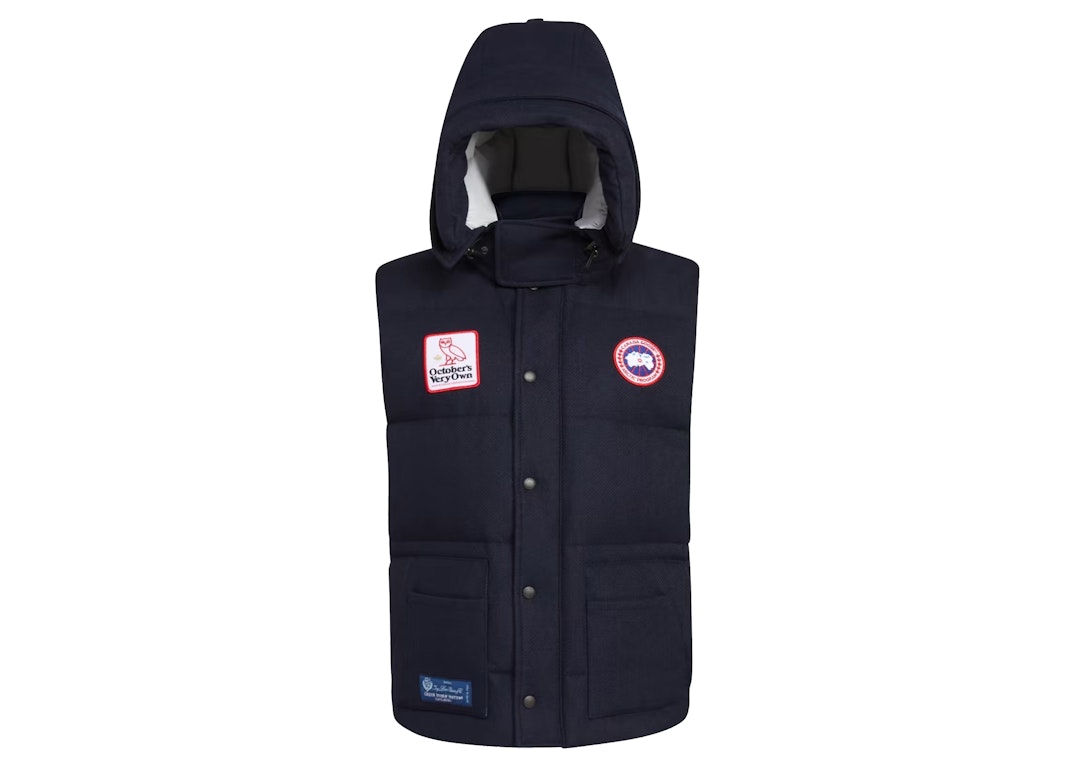 Pre-owned Ovo X Canada Goose Freestyle Vest Navy
