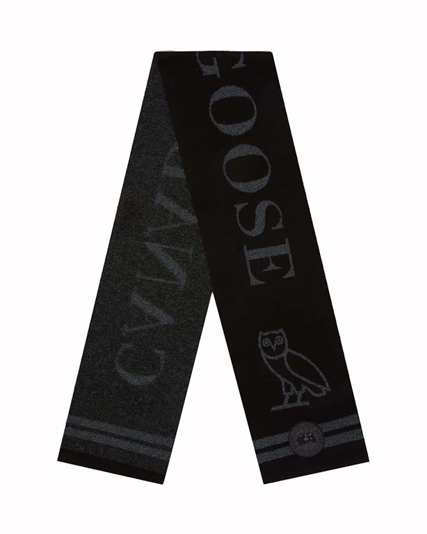 Pre-owned Ovo X Canada Goose Reflective Scarf Black