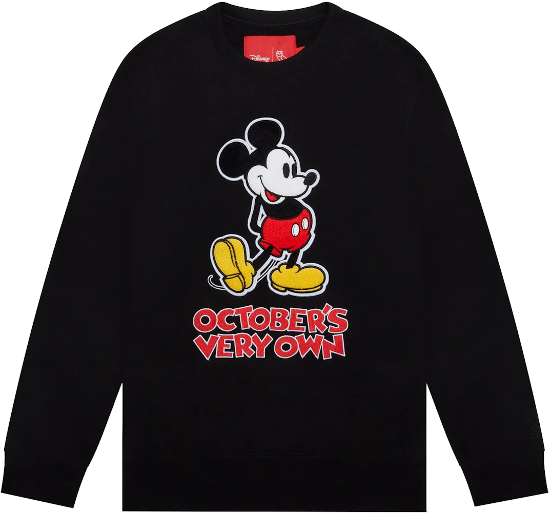 OVO x Disney Classic Mickey Crewneck Black Men's - SS22 - US