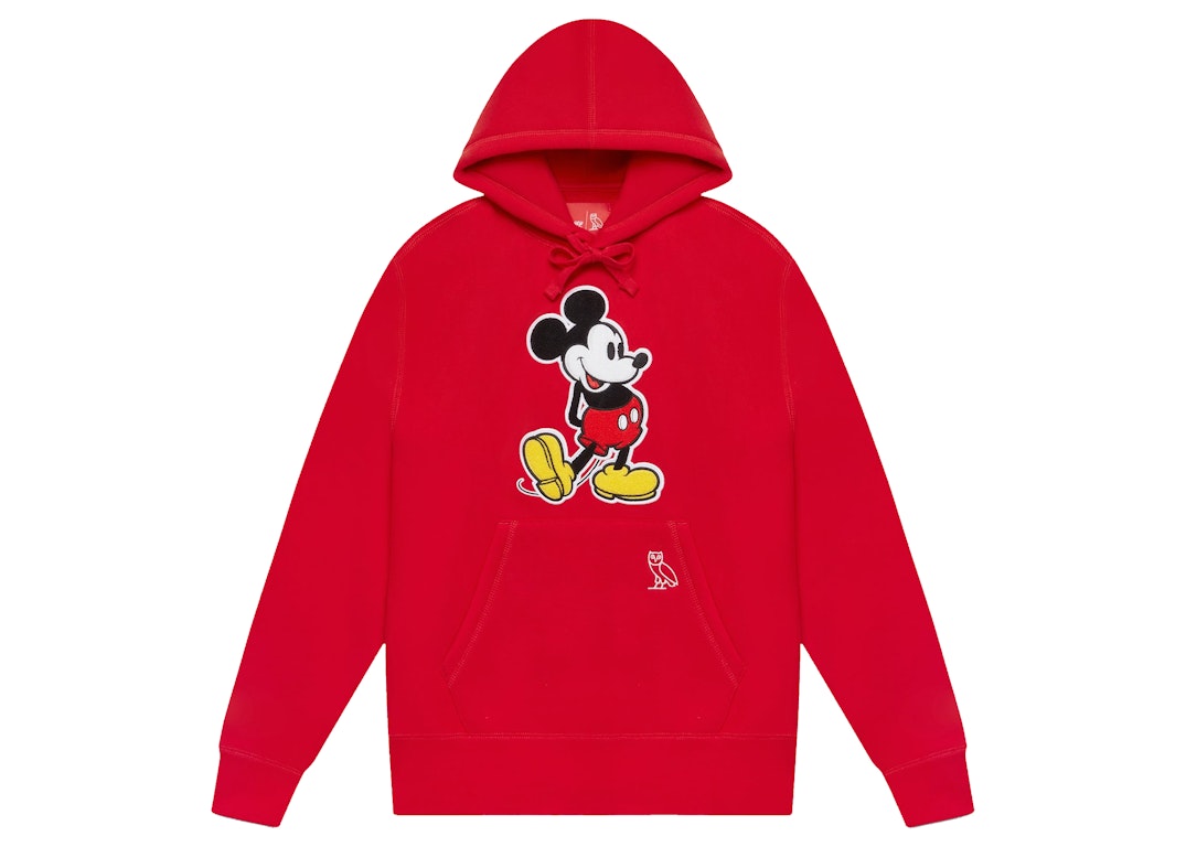 Pre-owned Ovo X Disney Classic Mickey Hoodie Red