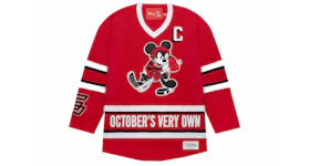 OVO x Disney "OWLS" Hockey Jersey Red
