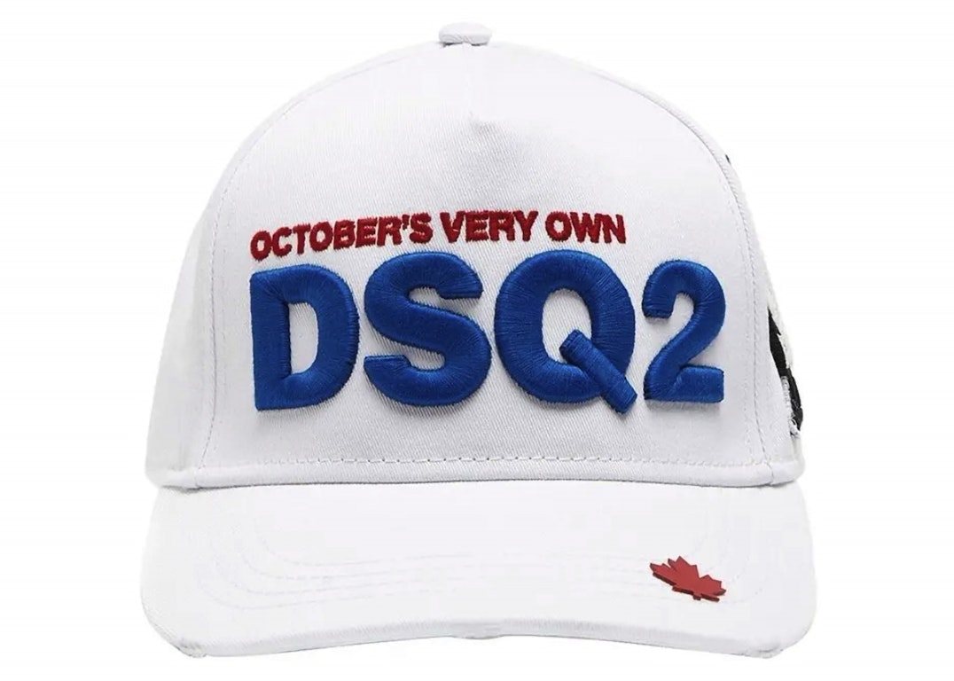 Pre-owned Ovo X Dsquared Chenille Hat White