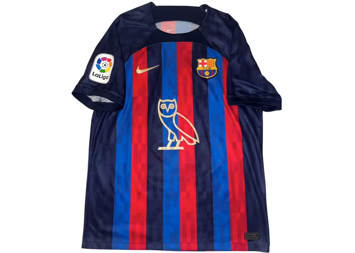 OVO x FC Barcelona Friends Family Exclusive Drake Jersey Blue