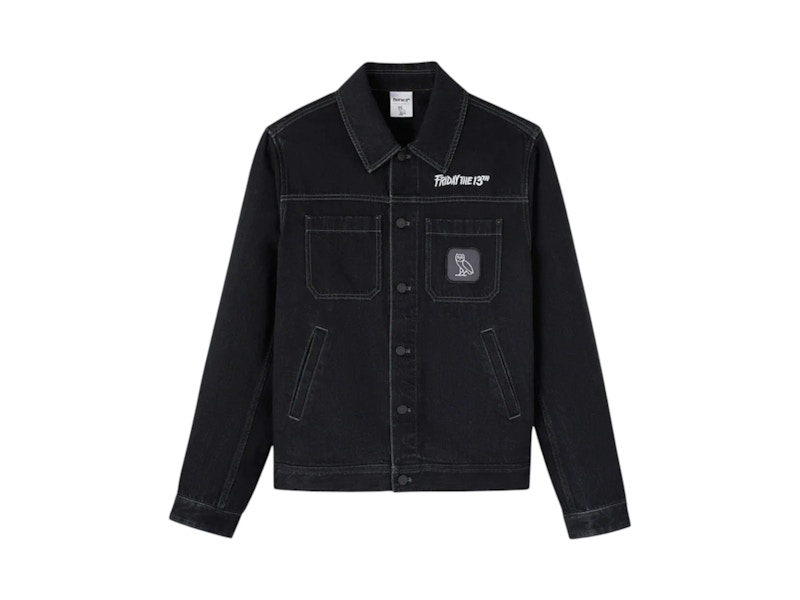 OVO x Friday The 13th Denim Slasher Jacket Black Rigid Men's - US