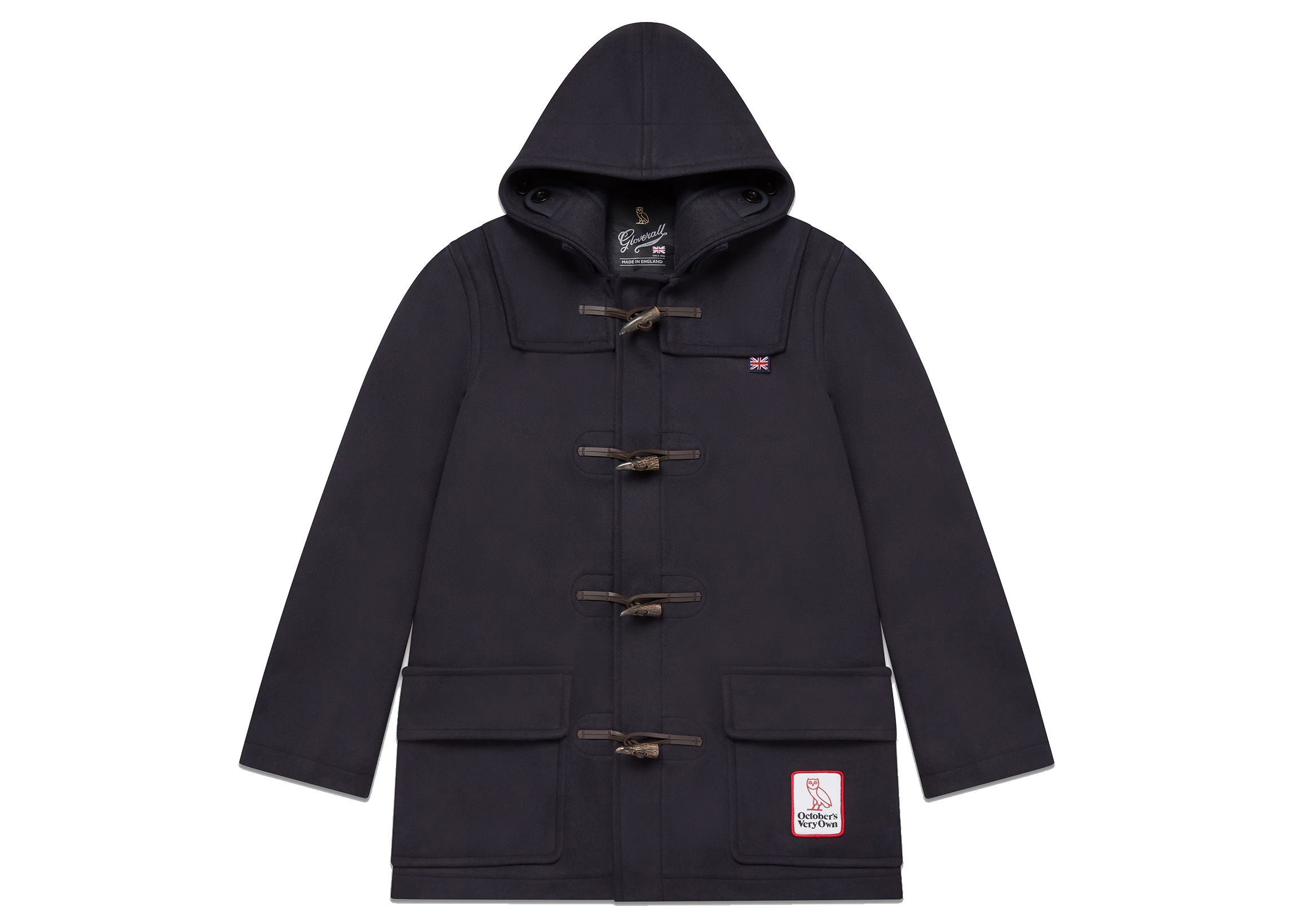 OVO x Gloverall Duffle Coat Navy Men's - FW21 - US