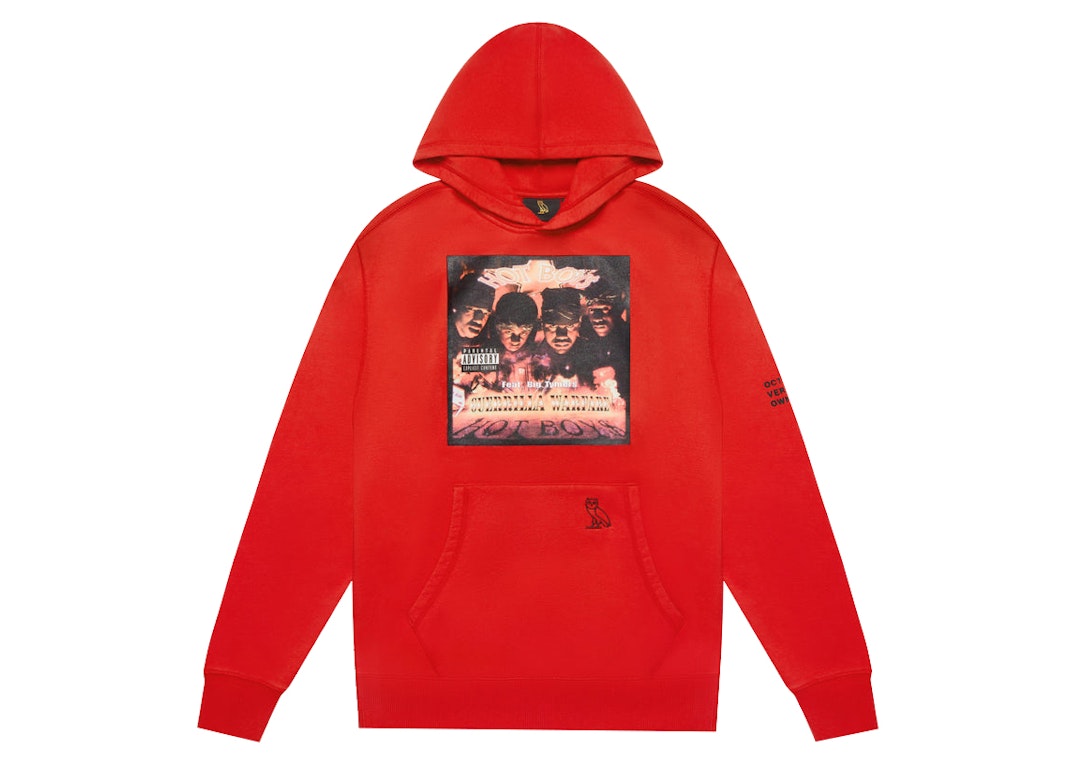 Pre-owned Ovo X Hot Boys Hoodie Red