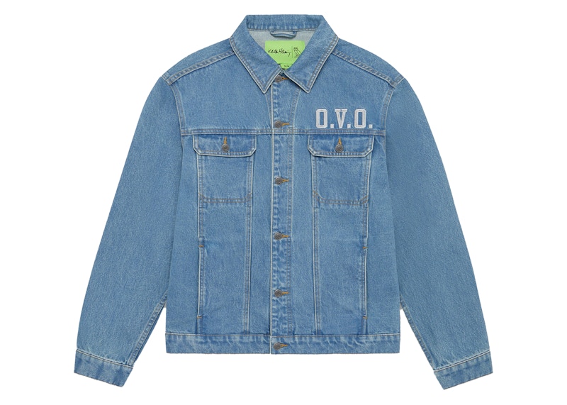 OVO x Keith Haring Denim Trucker Jacket Washed Indigo - SS22 - US