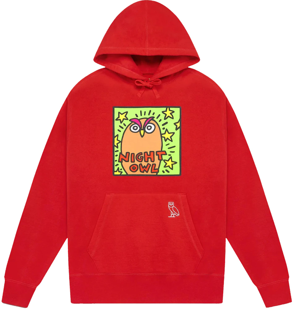 OVO x Keith Haring Hoodie Red Men's - SS22 - US