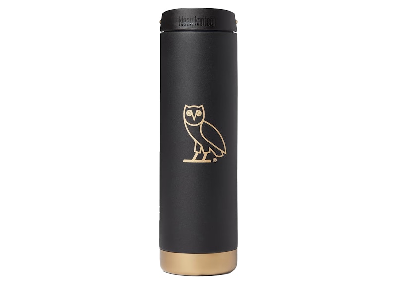 Pre-owned Ovo X Klean Kanteen Special Edition Insulated Tk Wide 20 oz Cafe In Black