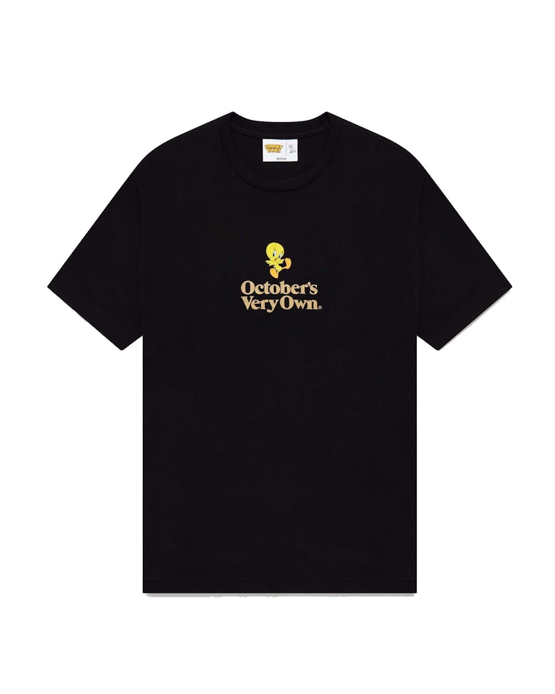 Pre-owned Ovo Men's X Looney Tunes Tweety Bird T-shirt In Black