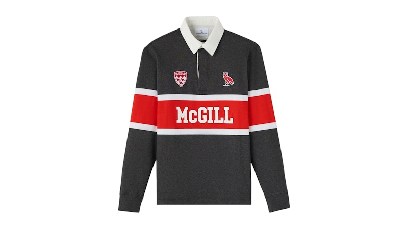 OVO x McGill University Rugby Polo Charcoal Men's - SS25 - US