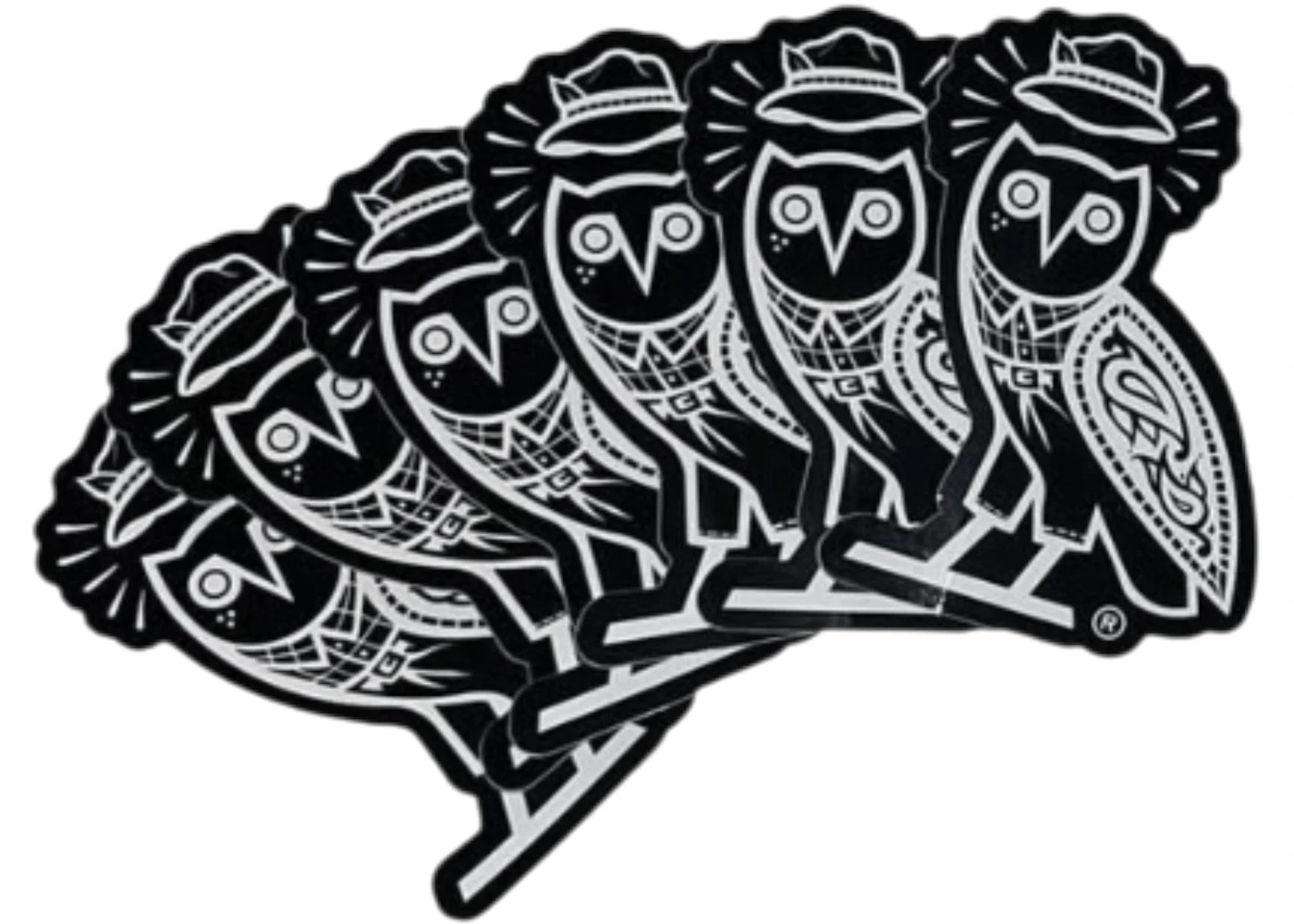 OVO x Mister Cartoon Owl Sticker Lot LA Exclusive Pack of 6 Sticker ...