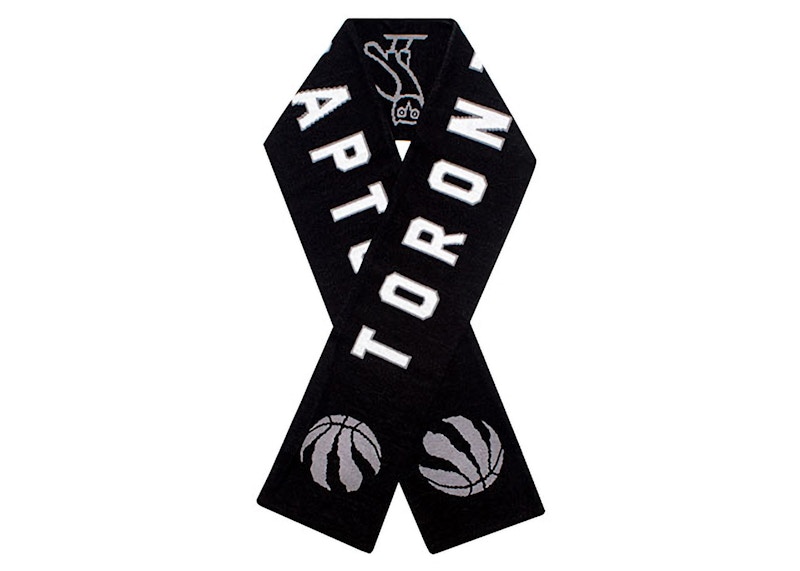 Pre-owned Ovo X Mitchell & Ness Raptors Scarf In Black