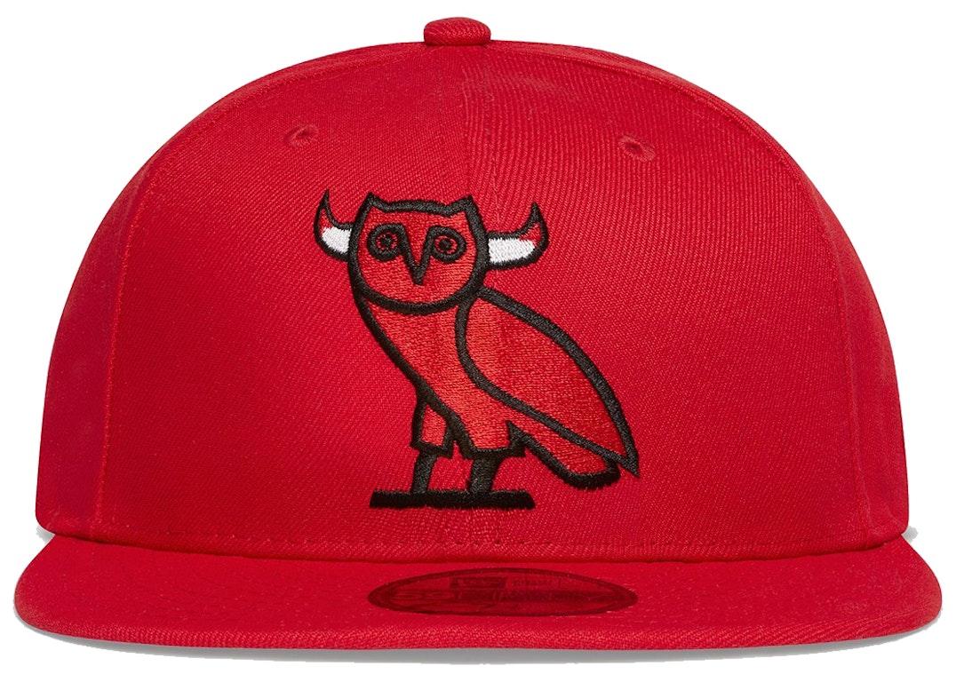 Pre-owned Ovo X Nba Bulls New Era 59fifty Fitted Hat Red