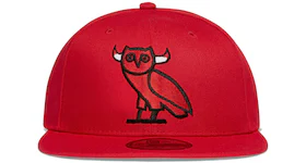 OVO x NBA Bulls New Era 59Fifty Fitted Hat Red
