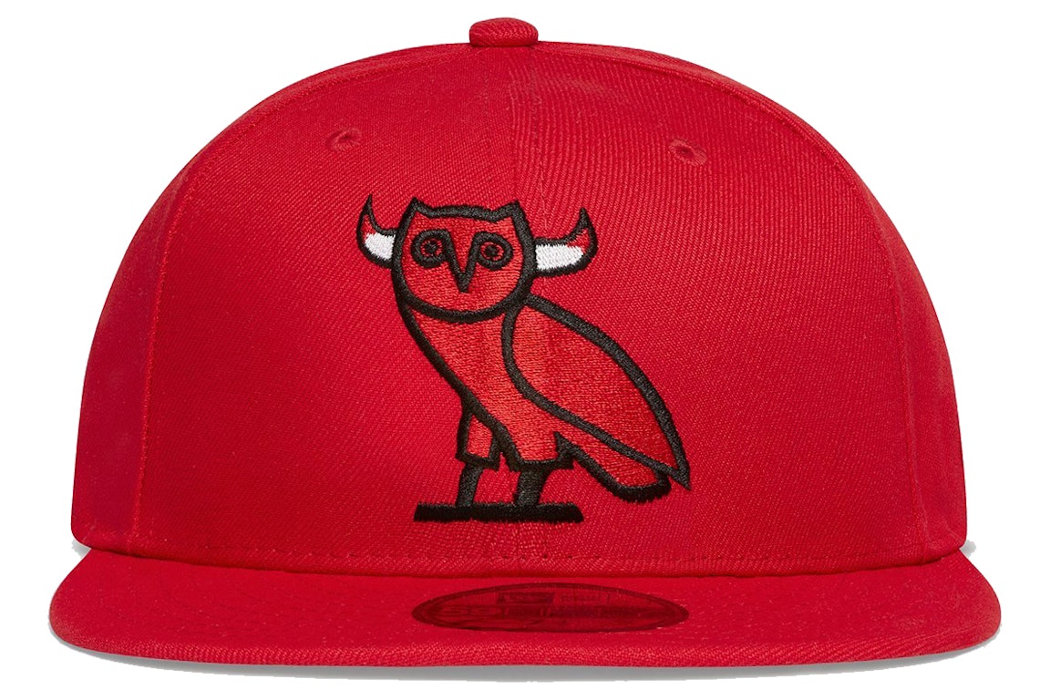 Pre-owned Ovo X Nba Bulls New Era 59fifty Fitted Hat Red