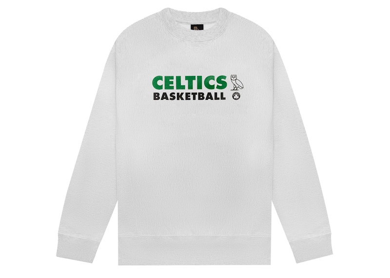 OVO x NBA Celtics Crewneck Heather Grey Men's - FW21 - US