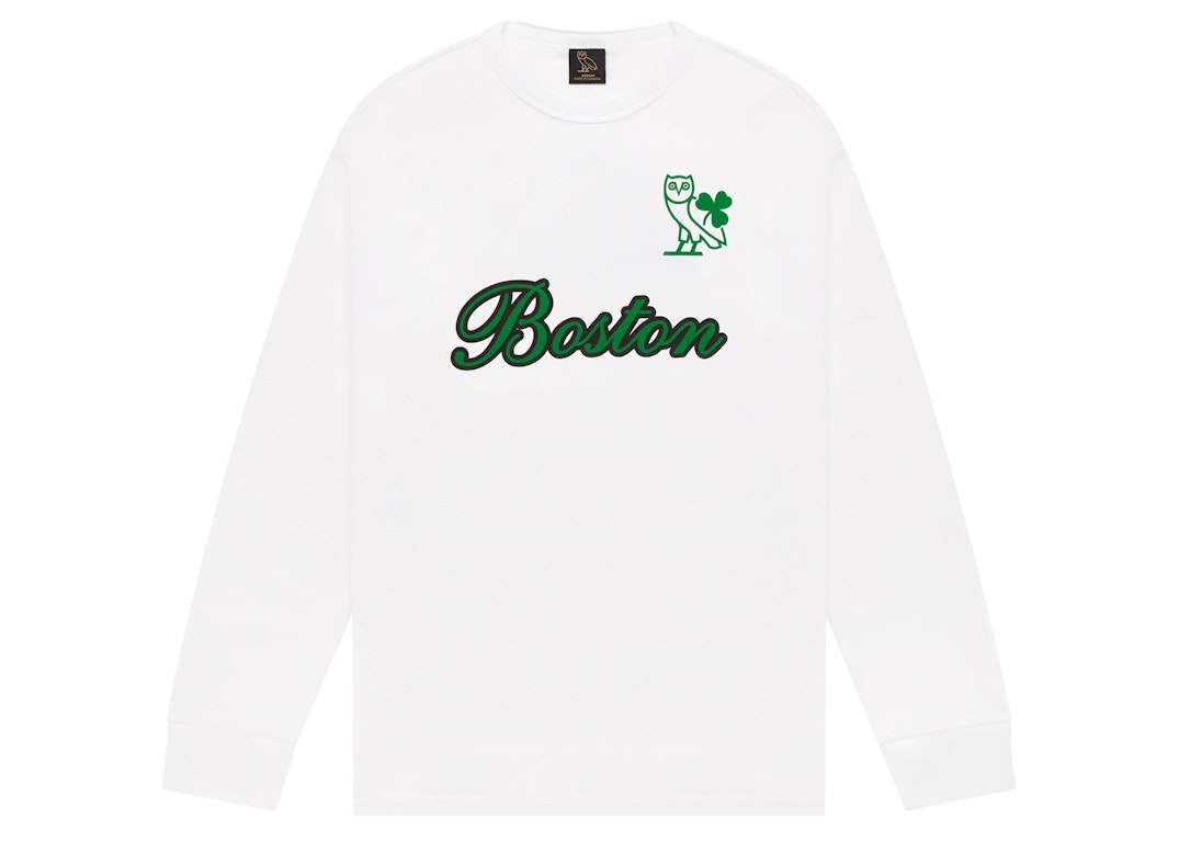 Pre-owned Ovo X Nba Celtics L/s T-shirt White